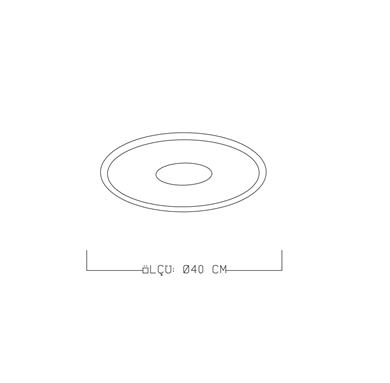 Monolux Çember Led Plafonyer ML 54104Y