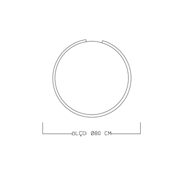 Monolux Kesik Çember Model Led Plafonyer ML 31033