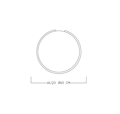 Monolux Kesik Çember Model Led Plafonyer ML 31032