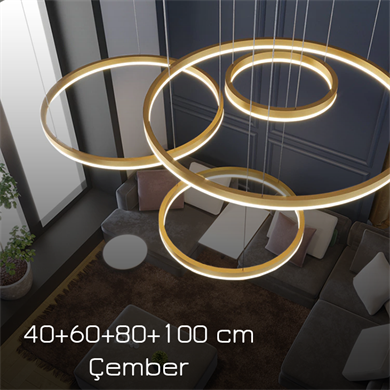 Monolux Circlelight Led 4lü Çember Sarkıt Avize ML 30045