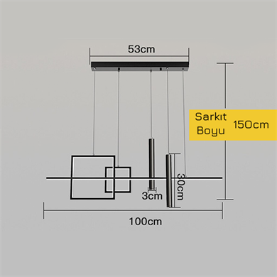 Monolux Mixlight Sarkıt Avize ML 32046