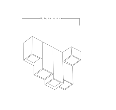 Monolux Modern Tasarım Led Plafonyer ML 84002B