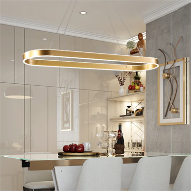 Monolux Oval 120 cm aşağı ve yukarı ışık Led Sarkıt ML 61900