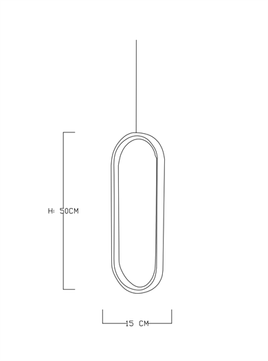 Monolux Oval Sarkıt Avize ML 30074A