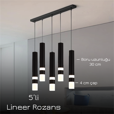 Monolux Pipelight 5li Lineer Rozans Boru Sarkıt ML83111-L5
