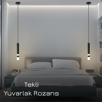 Monolux Pipelight Tekli Yuvarlak Rozans Boru Sarkıt ML 83111