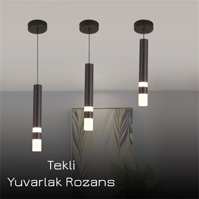 Monolux Pipelight Tekli Yuvarlak Rozans Boru Sarkıt ML 83111