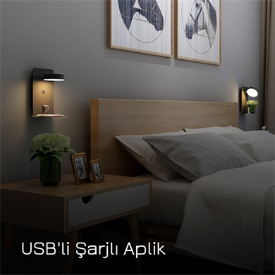 USBli Şarjlı Aplik ML 74129