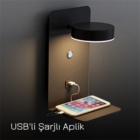 USB'li Şarjlı Aplik  PL 74129