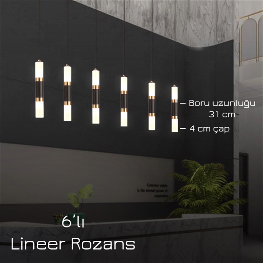 Monolux 6'lı Lineer Rozans Boru Sarkıt ML 83110-L6