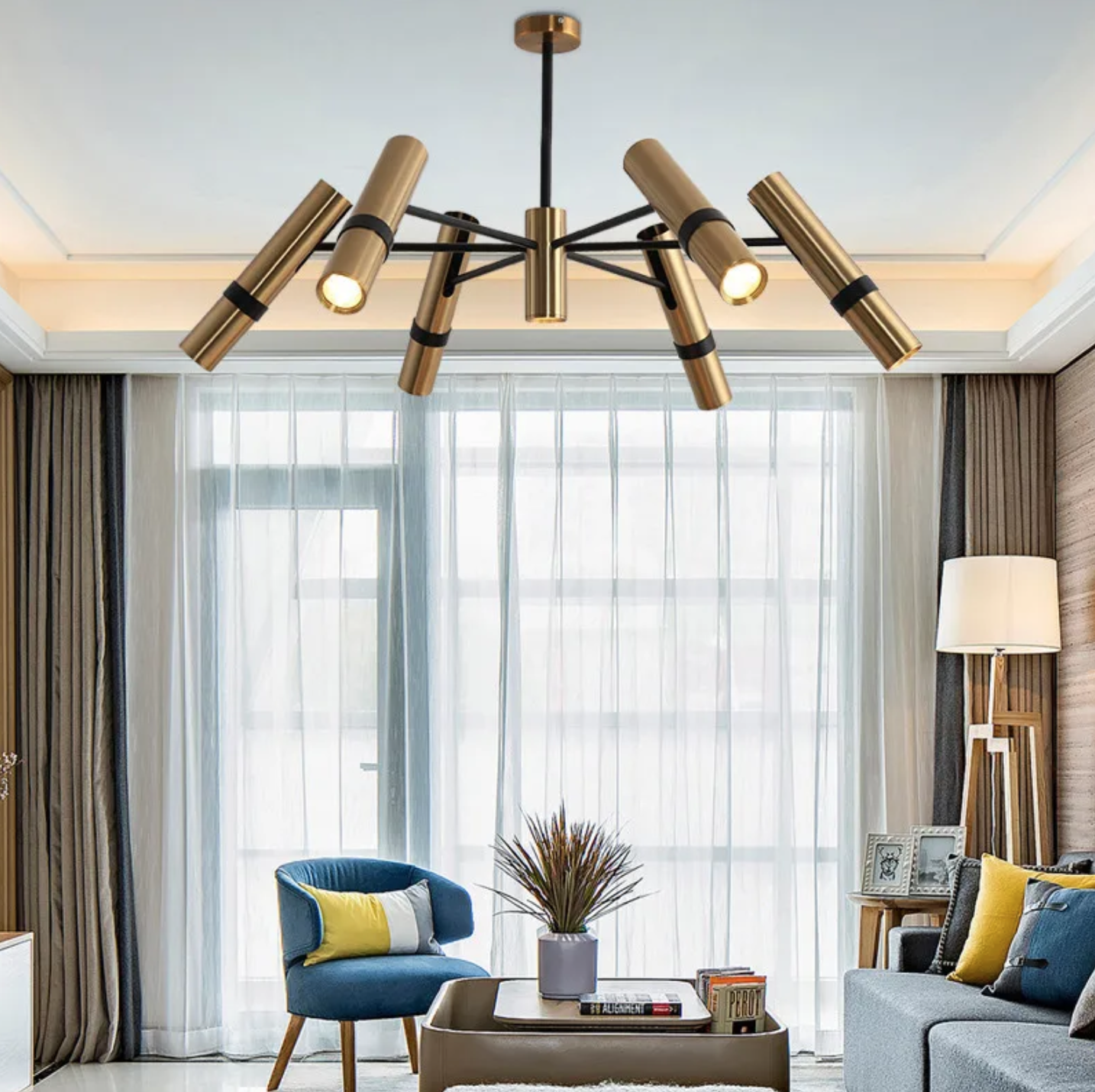 Monolux 7'li Modern Tasarım Sarkıt Avize ML 83062-7