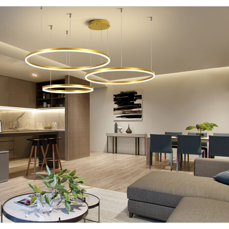 Monolux Circlelight Led 3'lü Çember Sarkıt Avize ML 30044