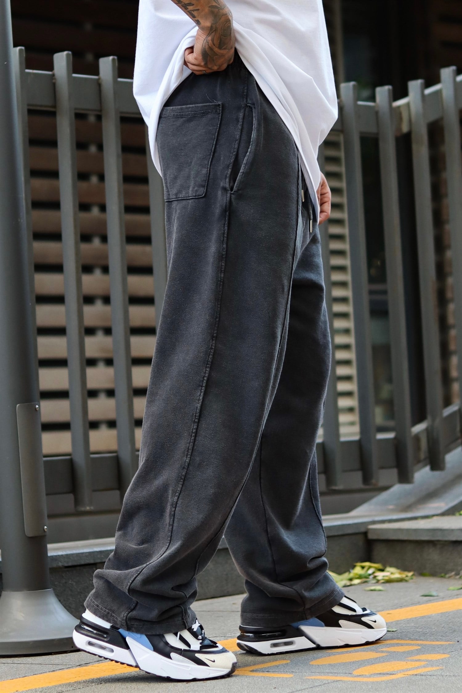 Acid wash baggy sweatpants