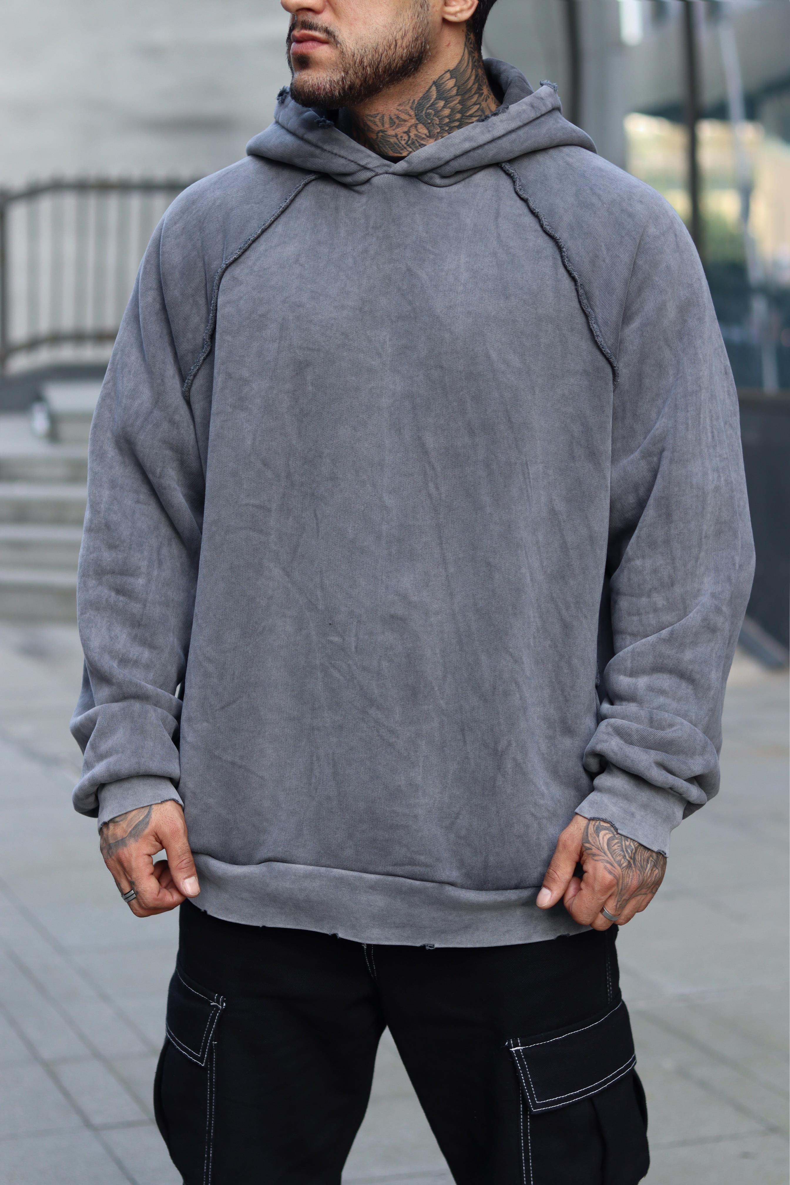 Acid wash hoodie