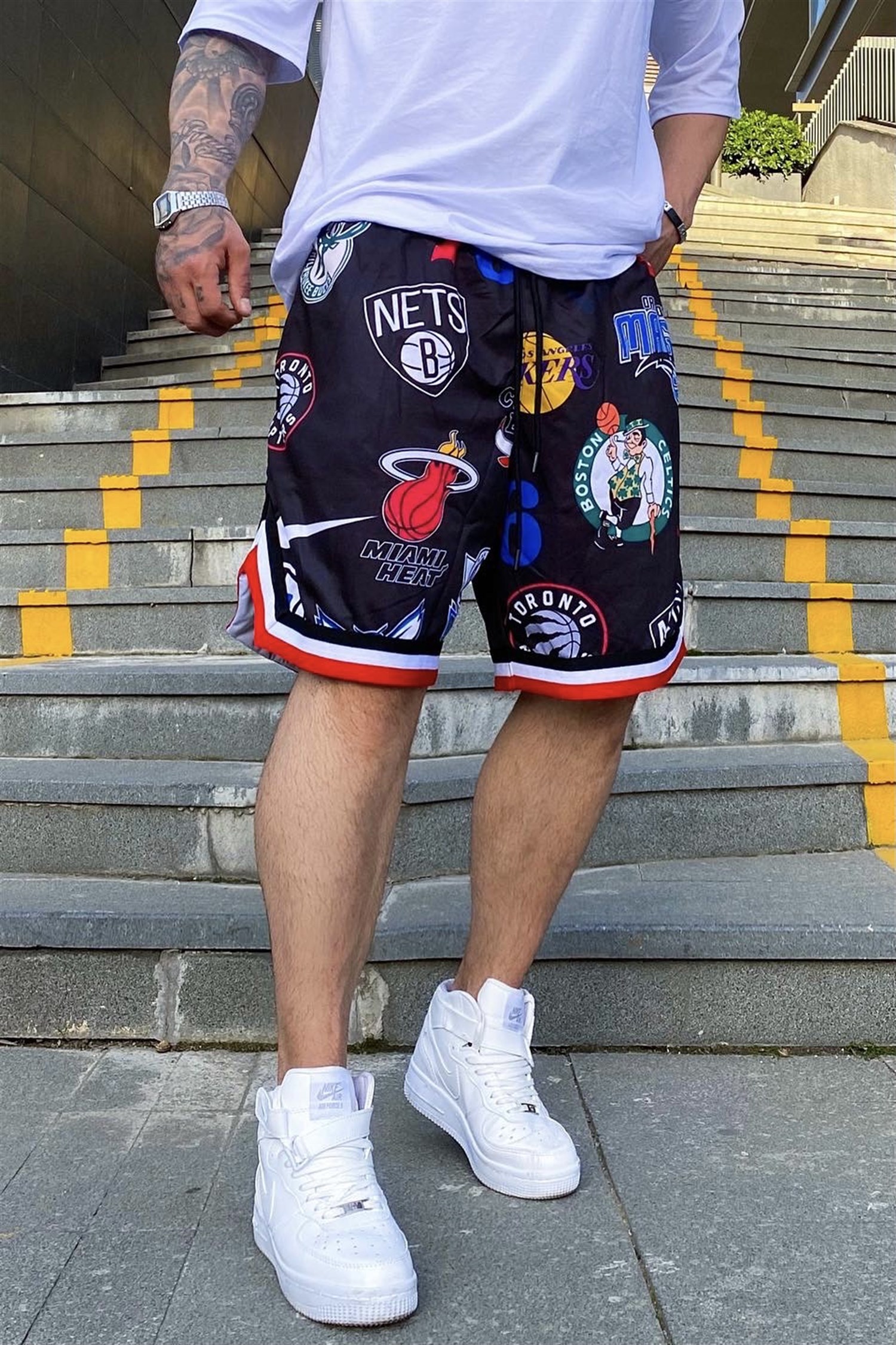 All star siyah nba şort