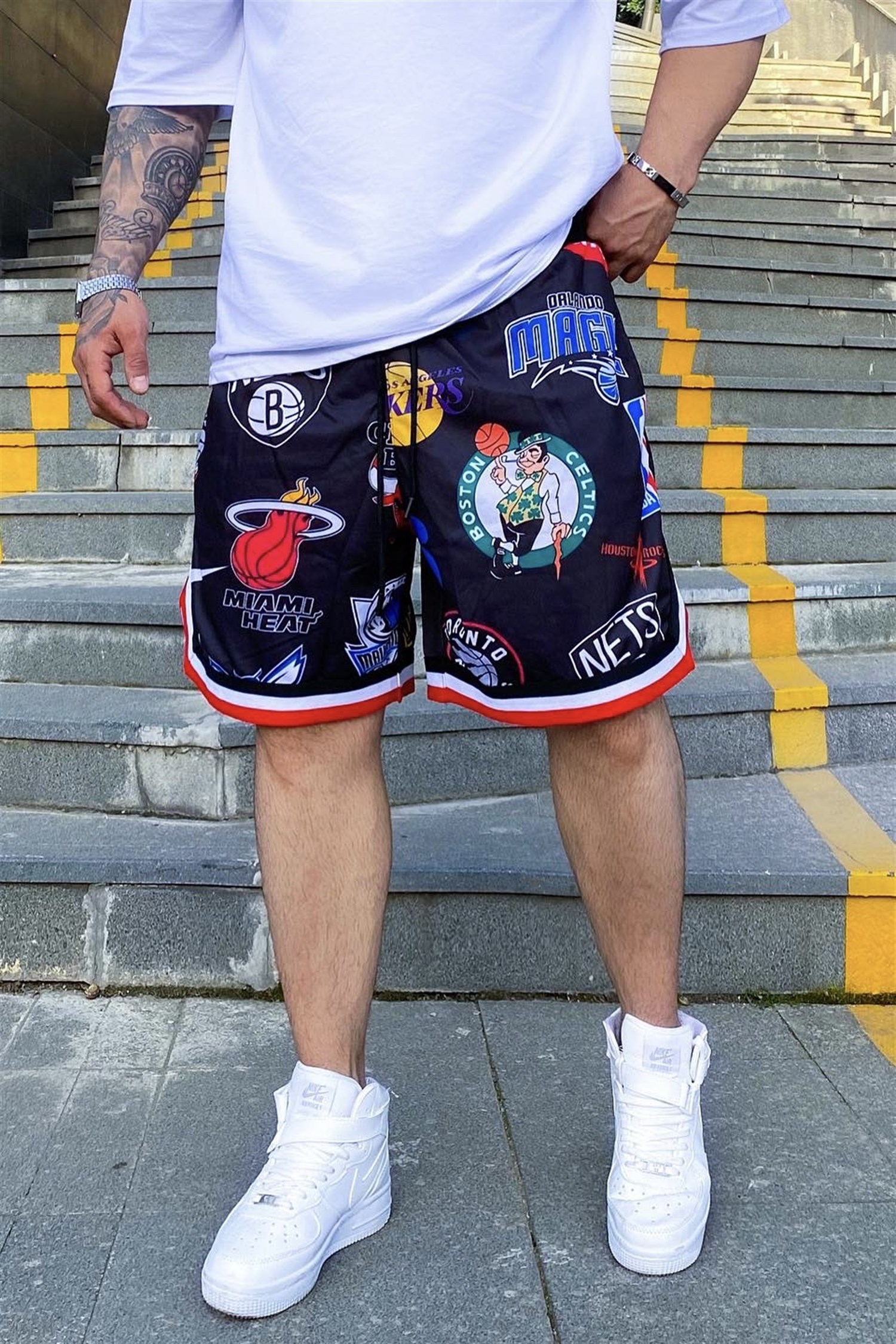 All star siyah nba şort