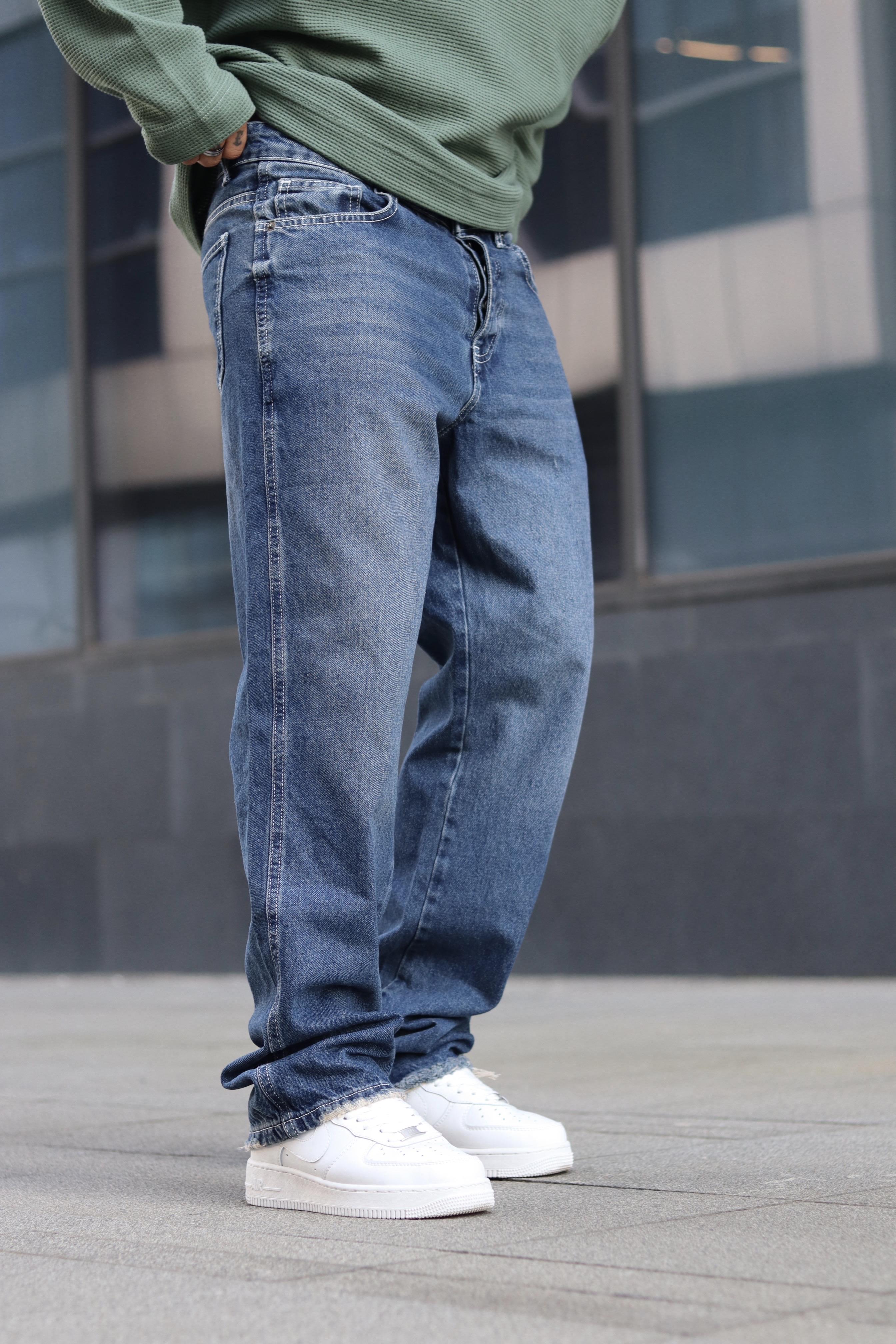 Baggy denim pantolon