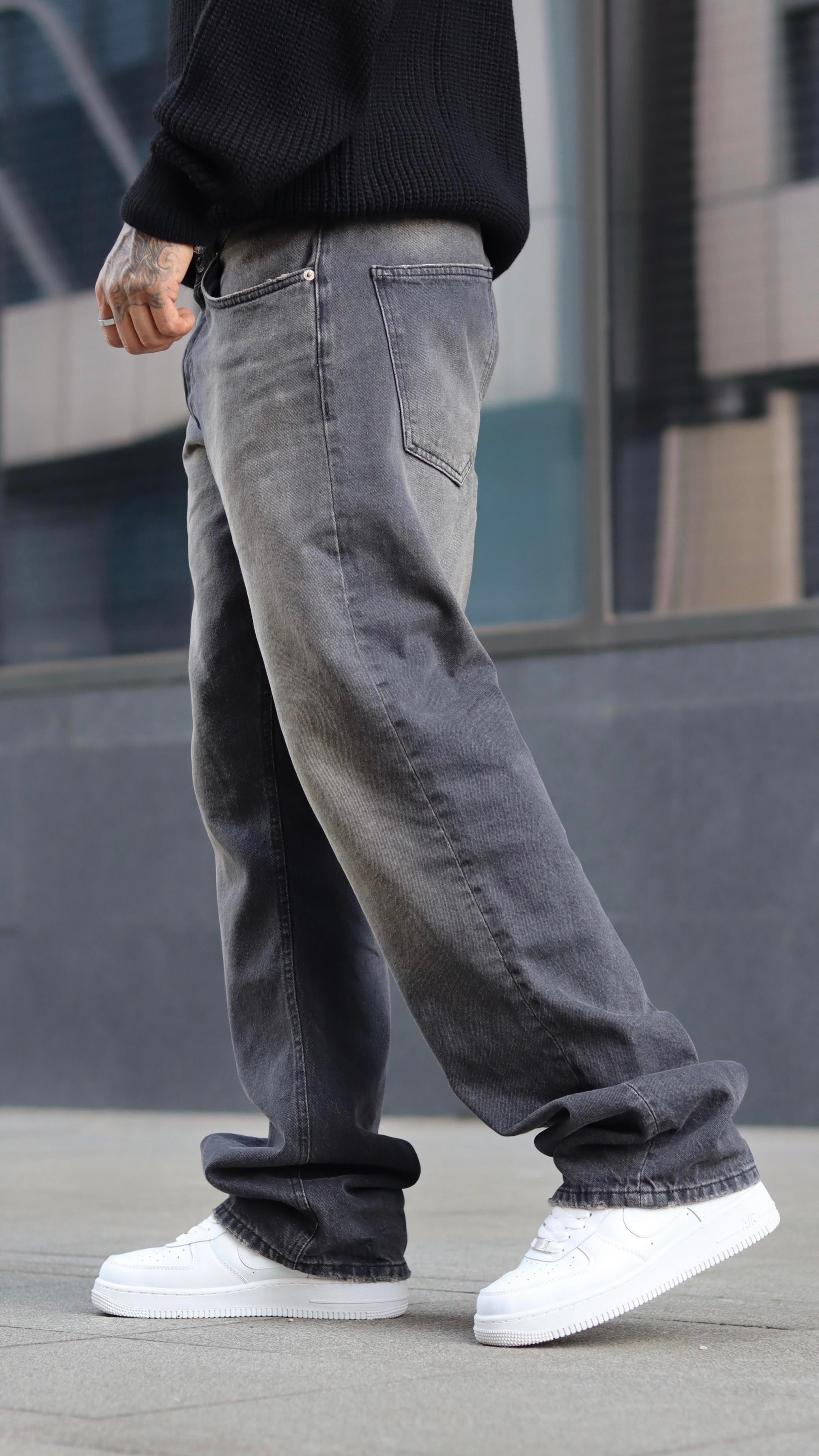 Baggy eskitme kot pantolon