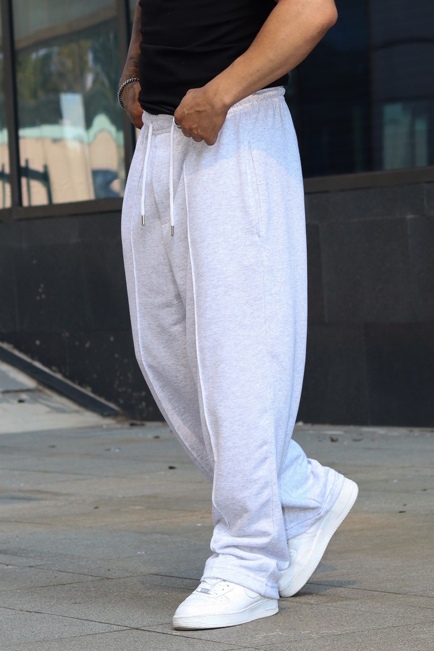 Baggy karmelange sweatpants