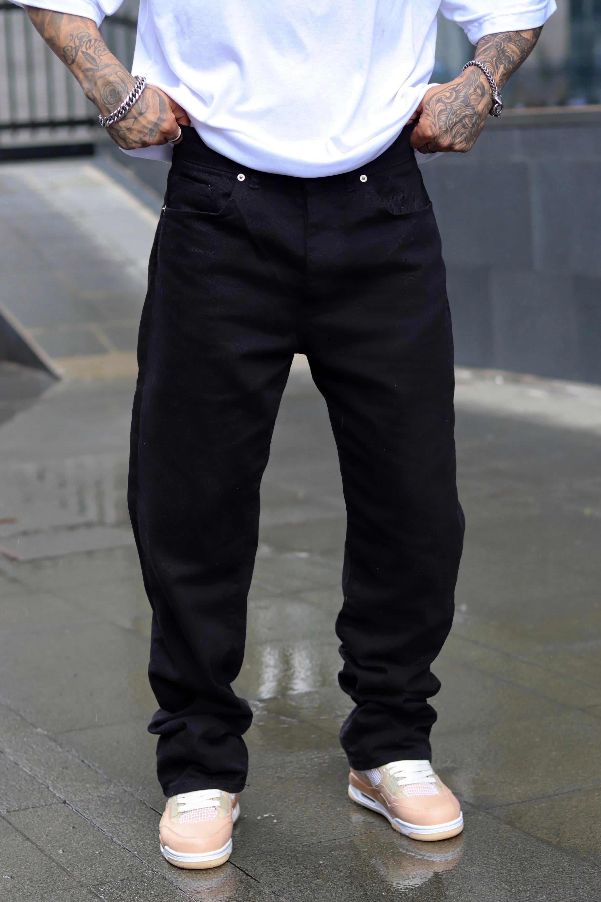 Baggy kot pantolon GD siyah