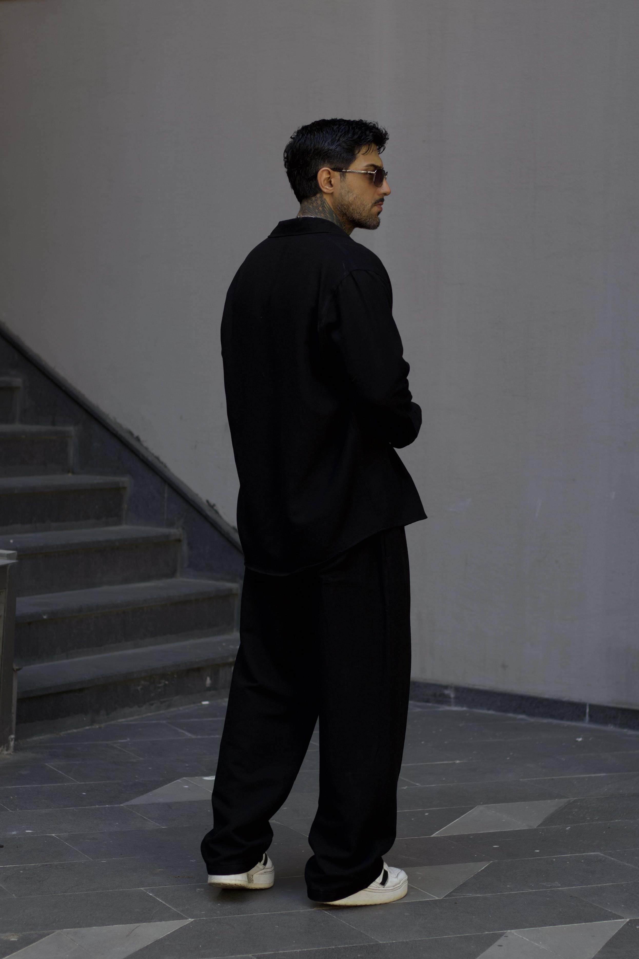 Basic Oversize Siyah Takım