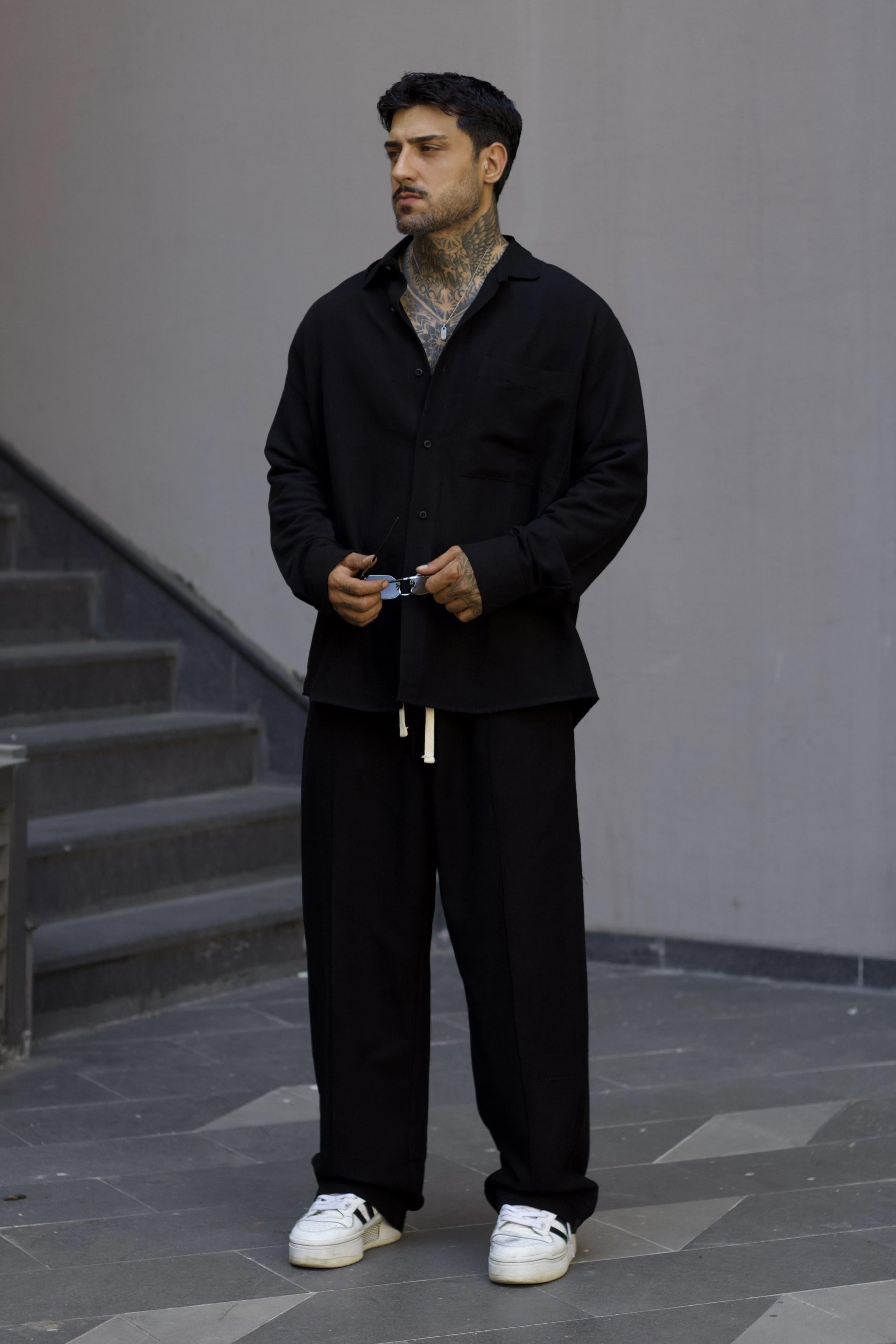 Basic Oversize Siyah Takım