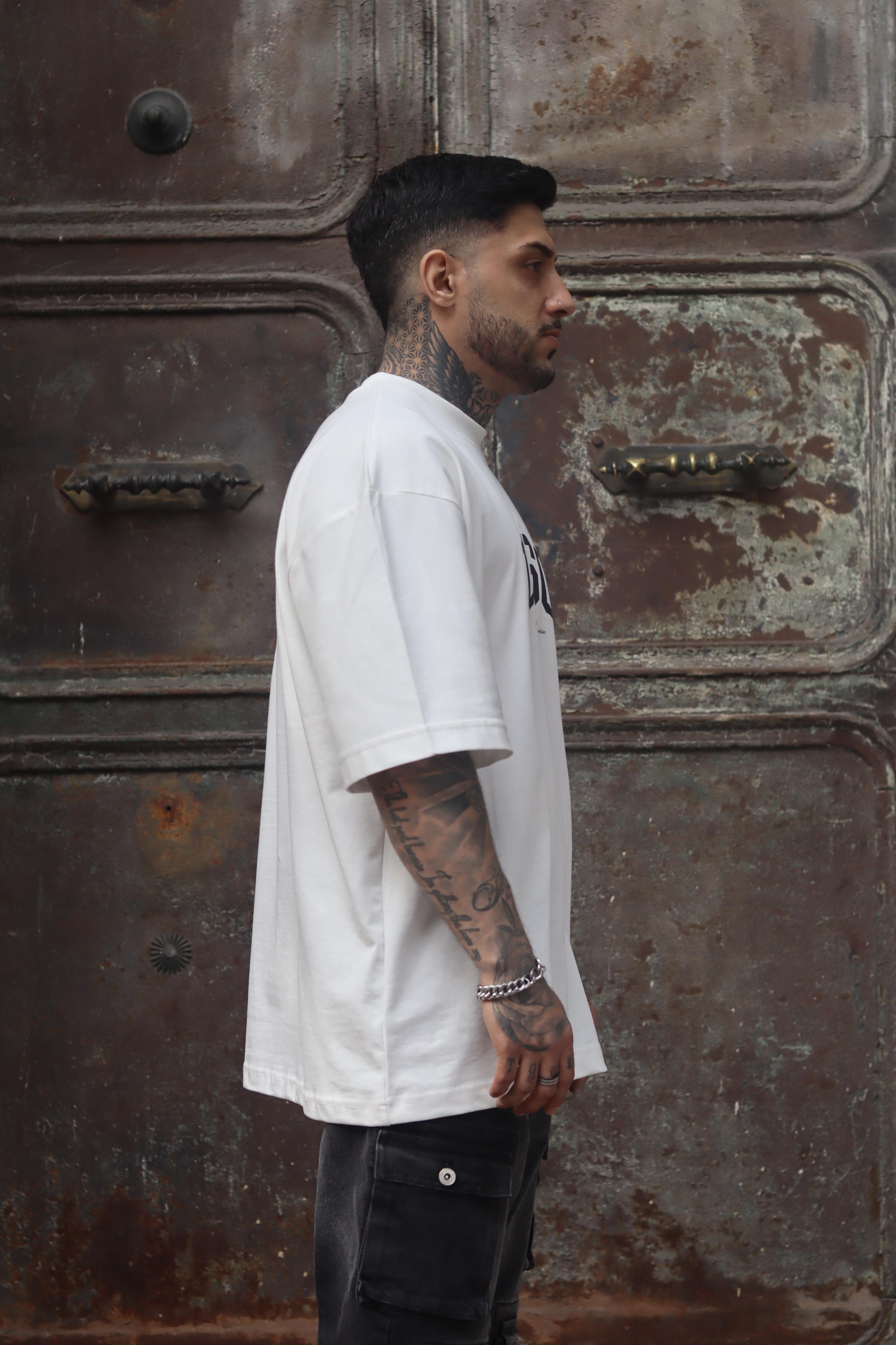 Beyaz usc oversize tshirt