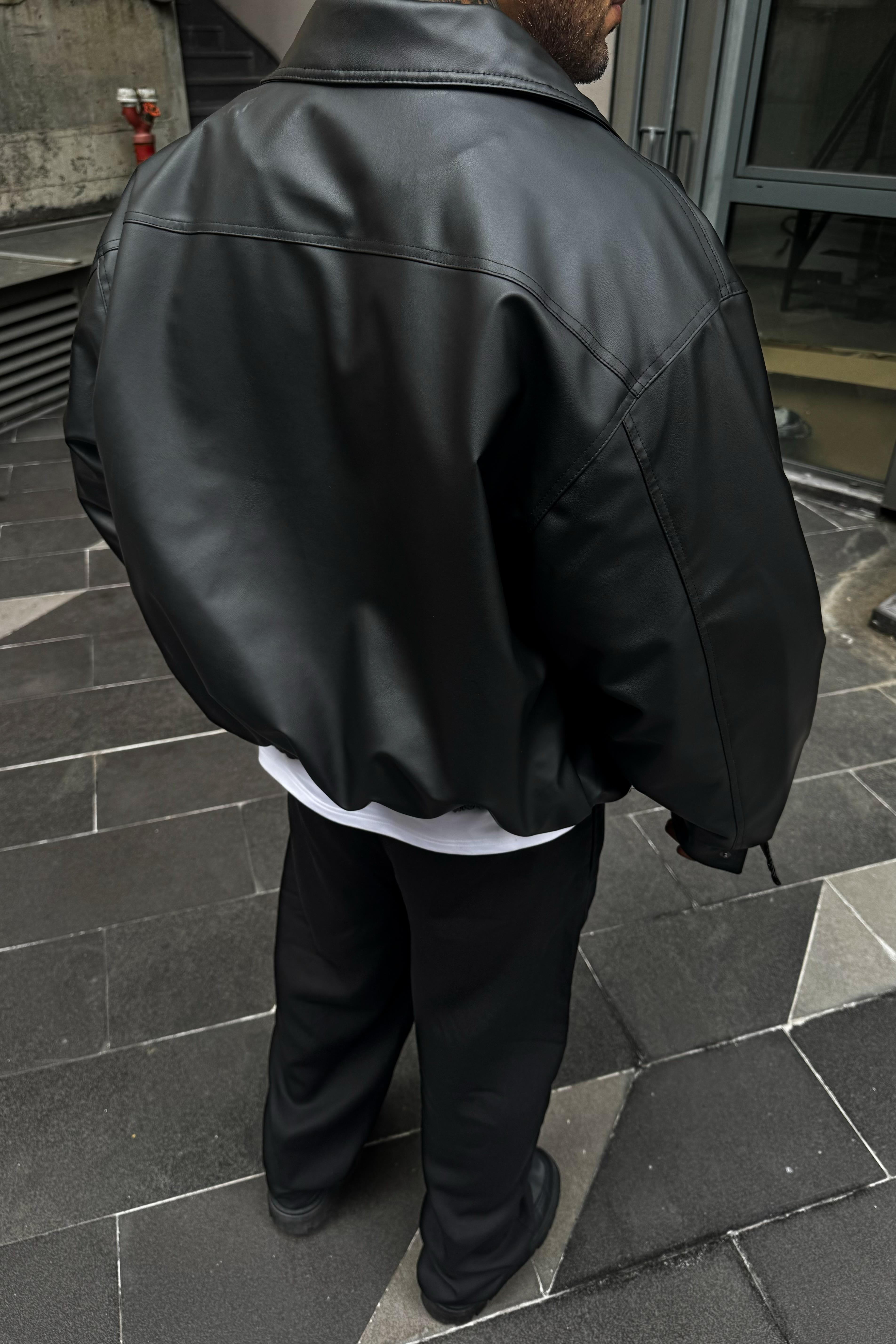 Bomber deri ceket