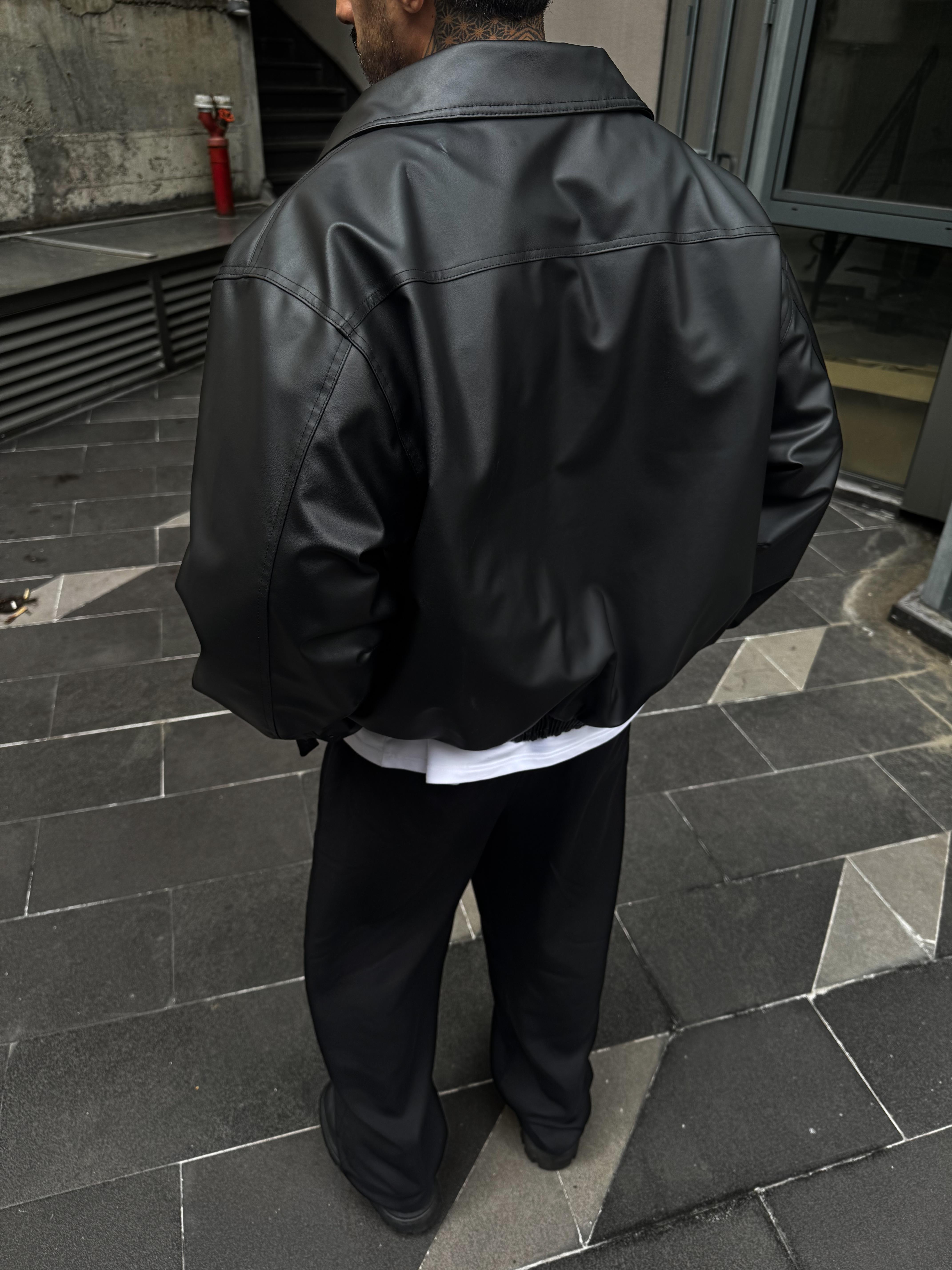 Bomber deri ceket
