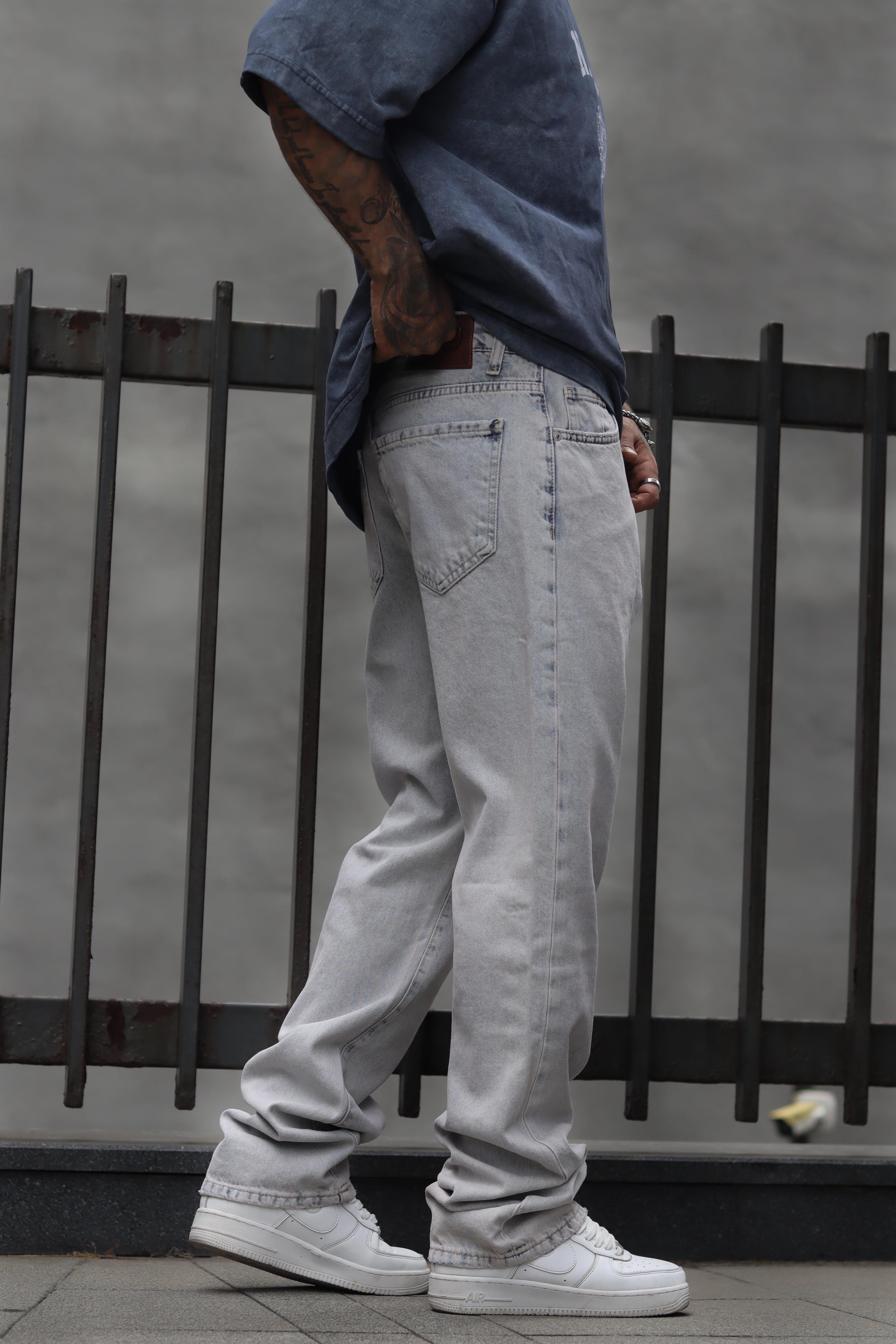 Buz mavi baggy jean