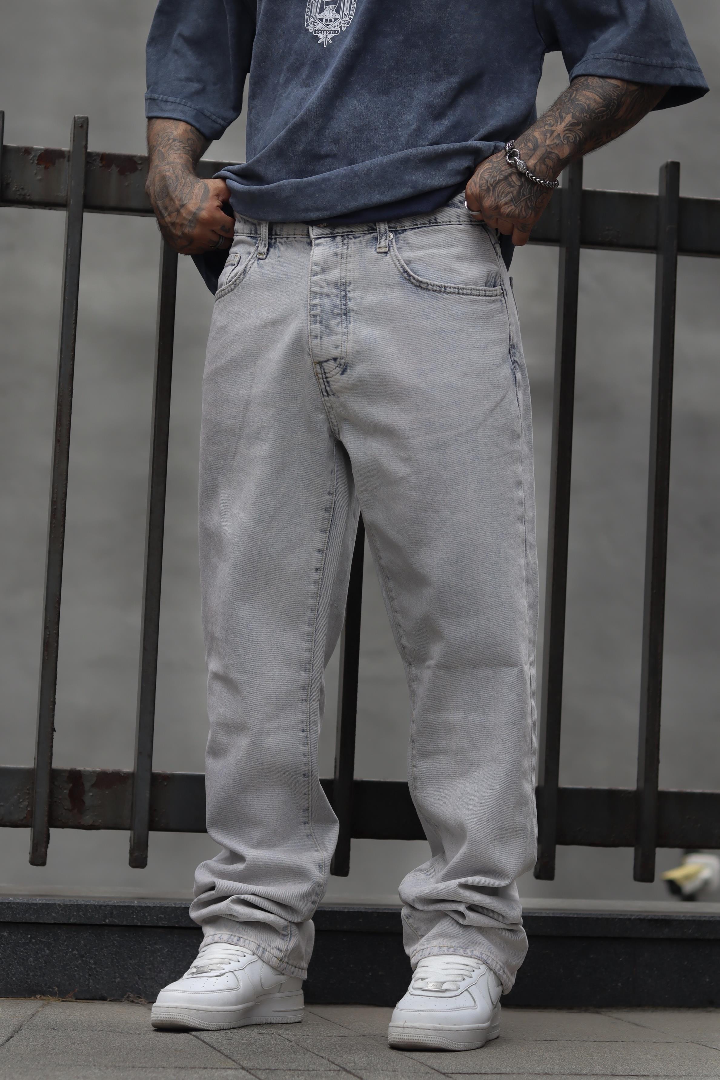 Buz mavi baggy jean
