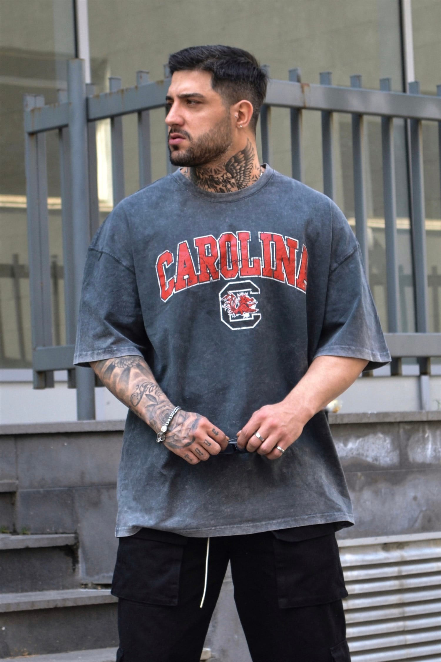 Carolina acid wash tshirt