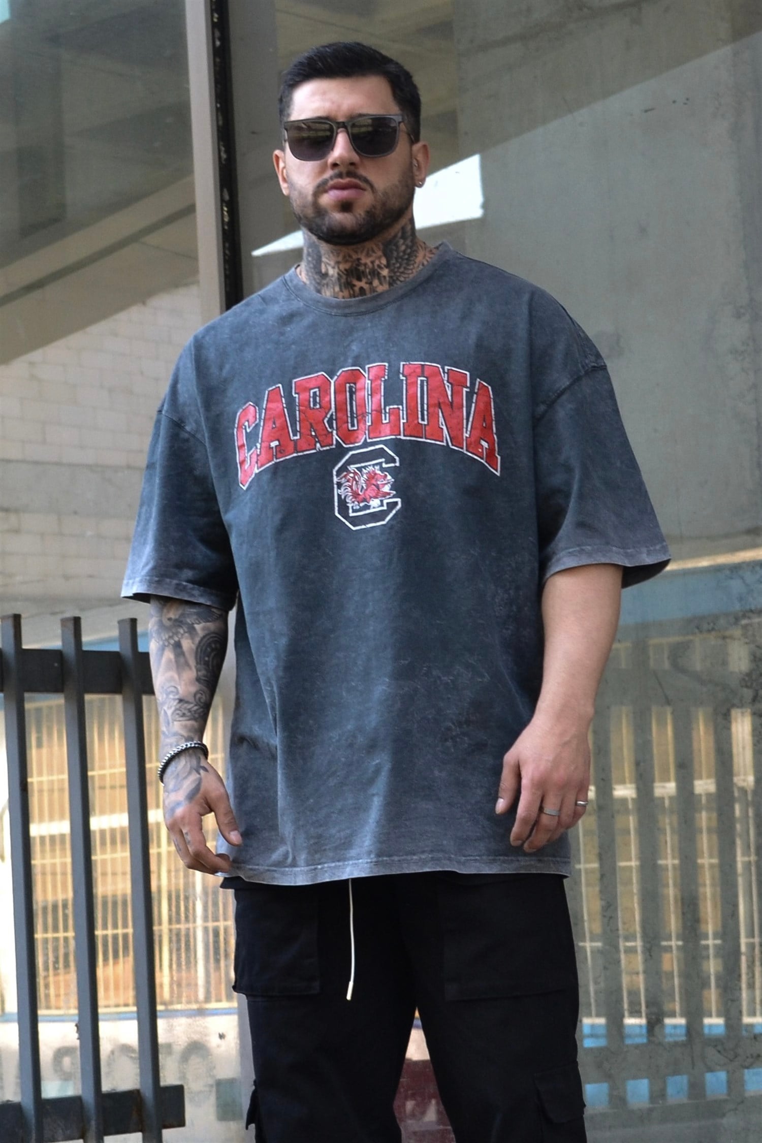 Carolina acid wash tshirt