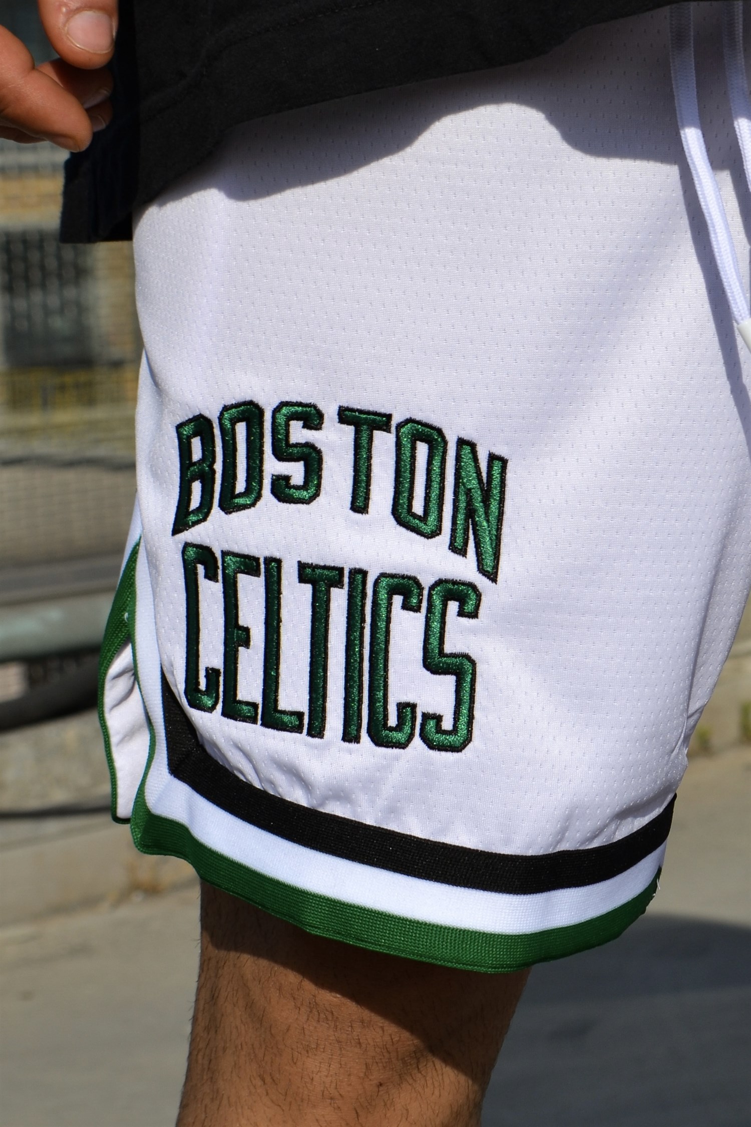 Celtics beyaz basketball şort