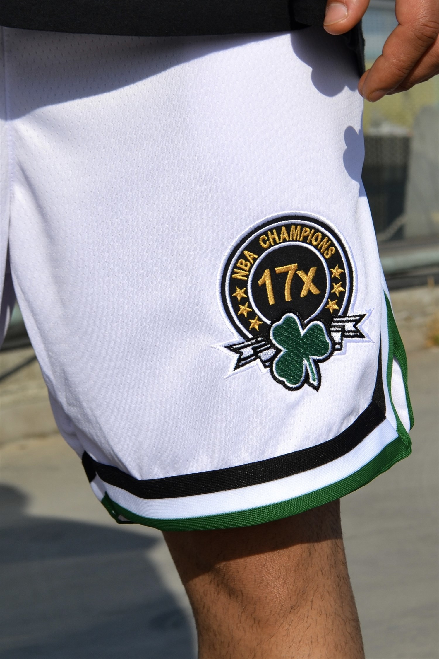 Celtics beyaz basketball şort