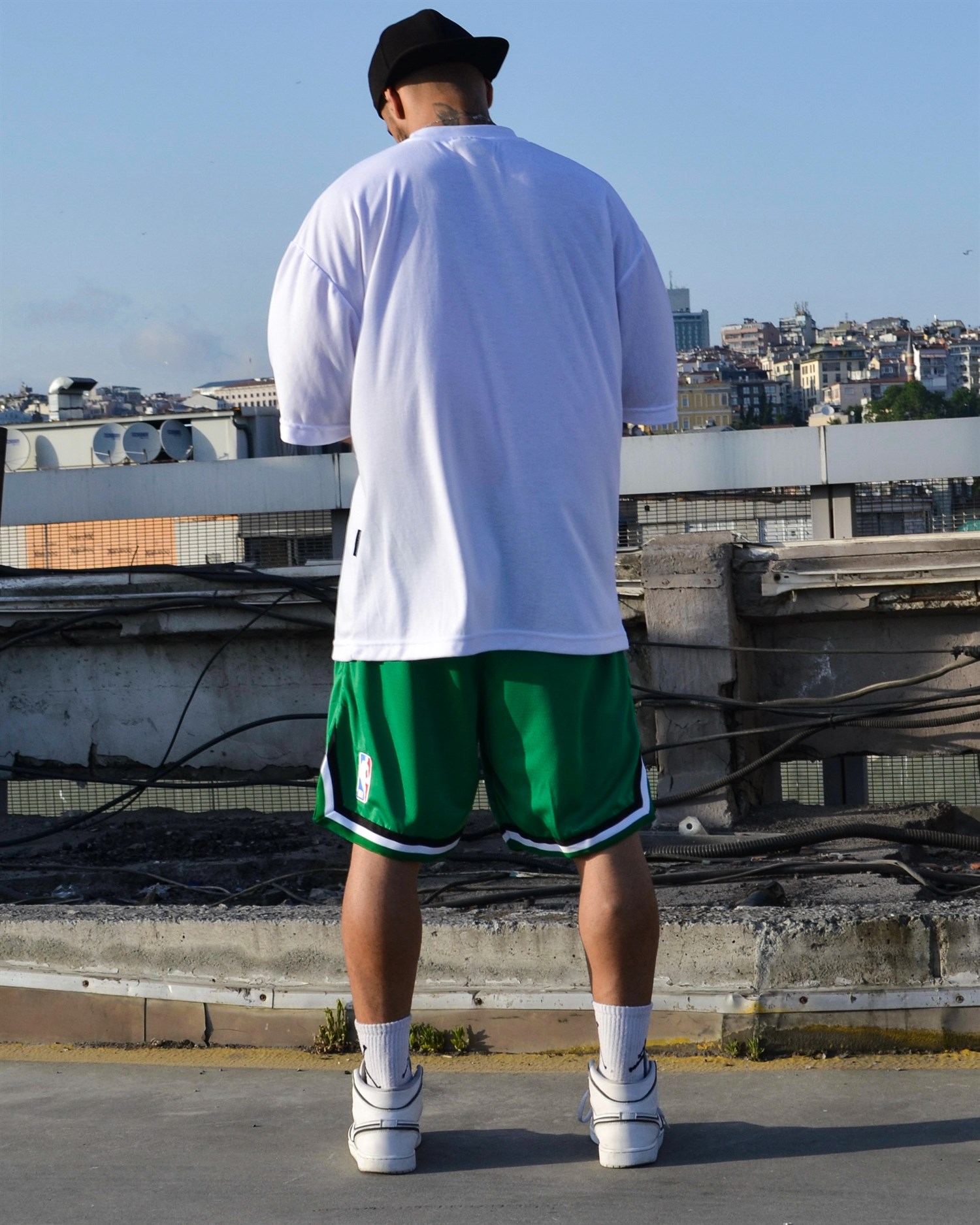 Celtics yeşil basketball şort