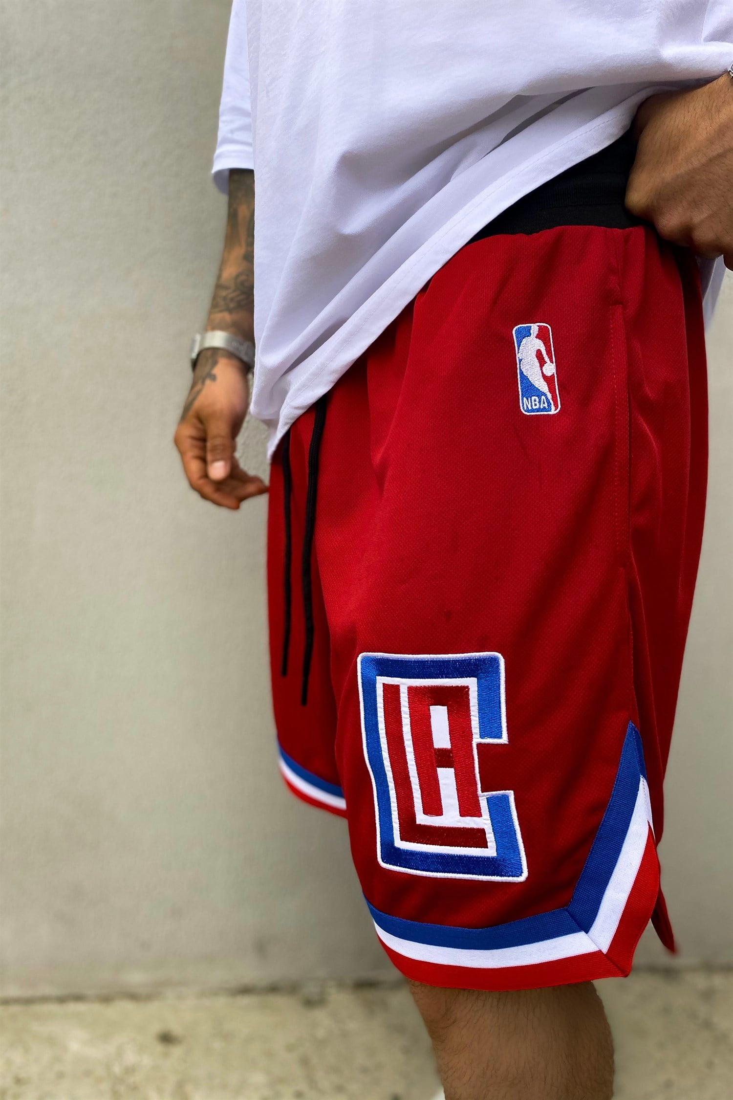 Clippers kırmızı bball şort