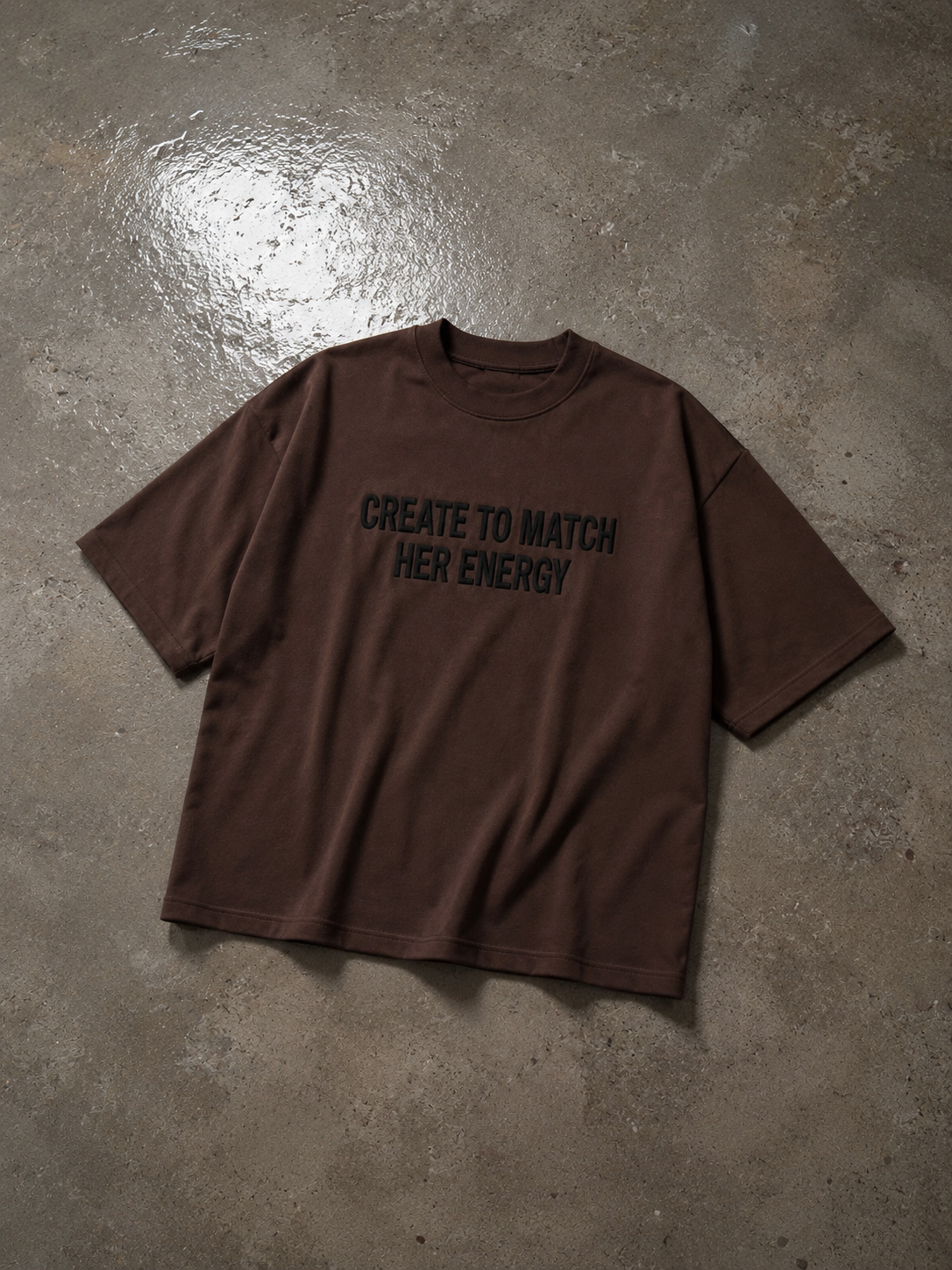Created To Match Her Energy Oversize Tshirt