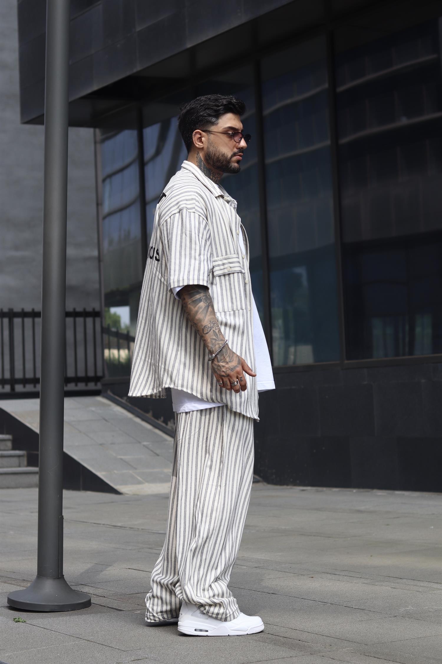 DC oversize gömlek sweatpants takım