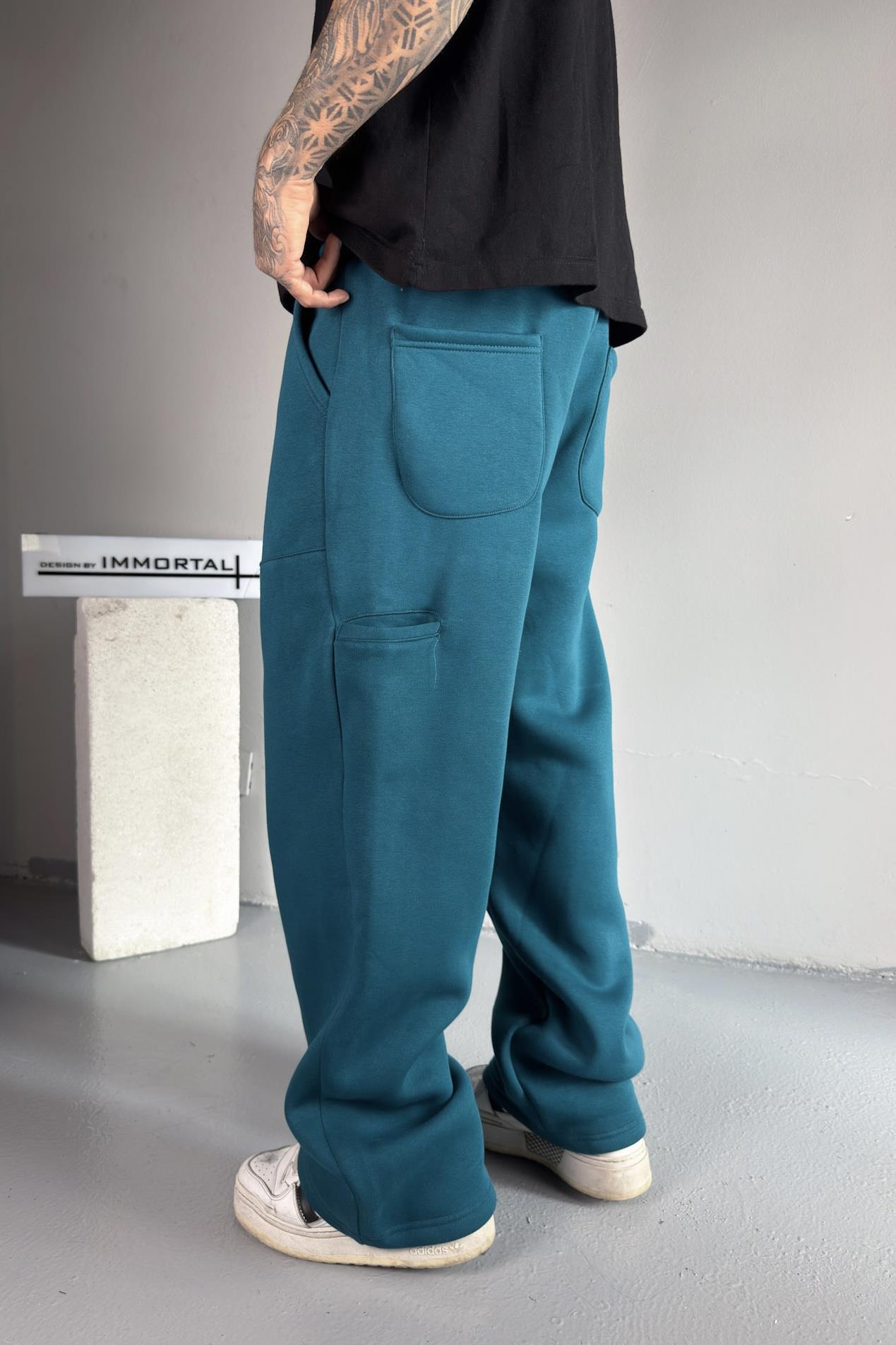 Deep Teal Baggy Eşofman