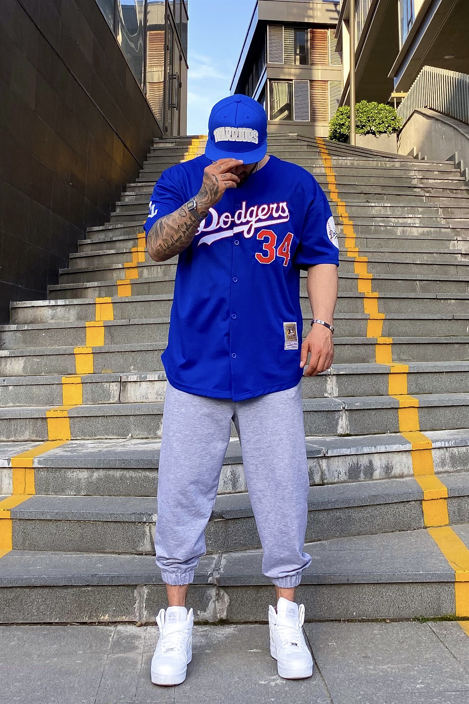 Dodger34 mavi gömlek