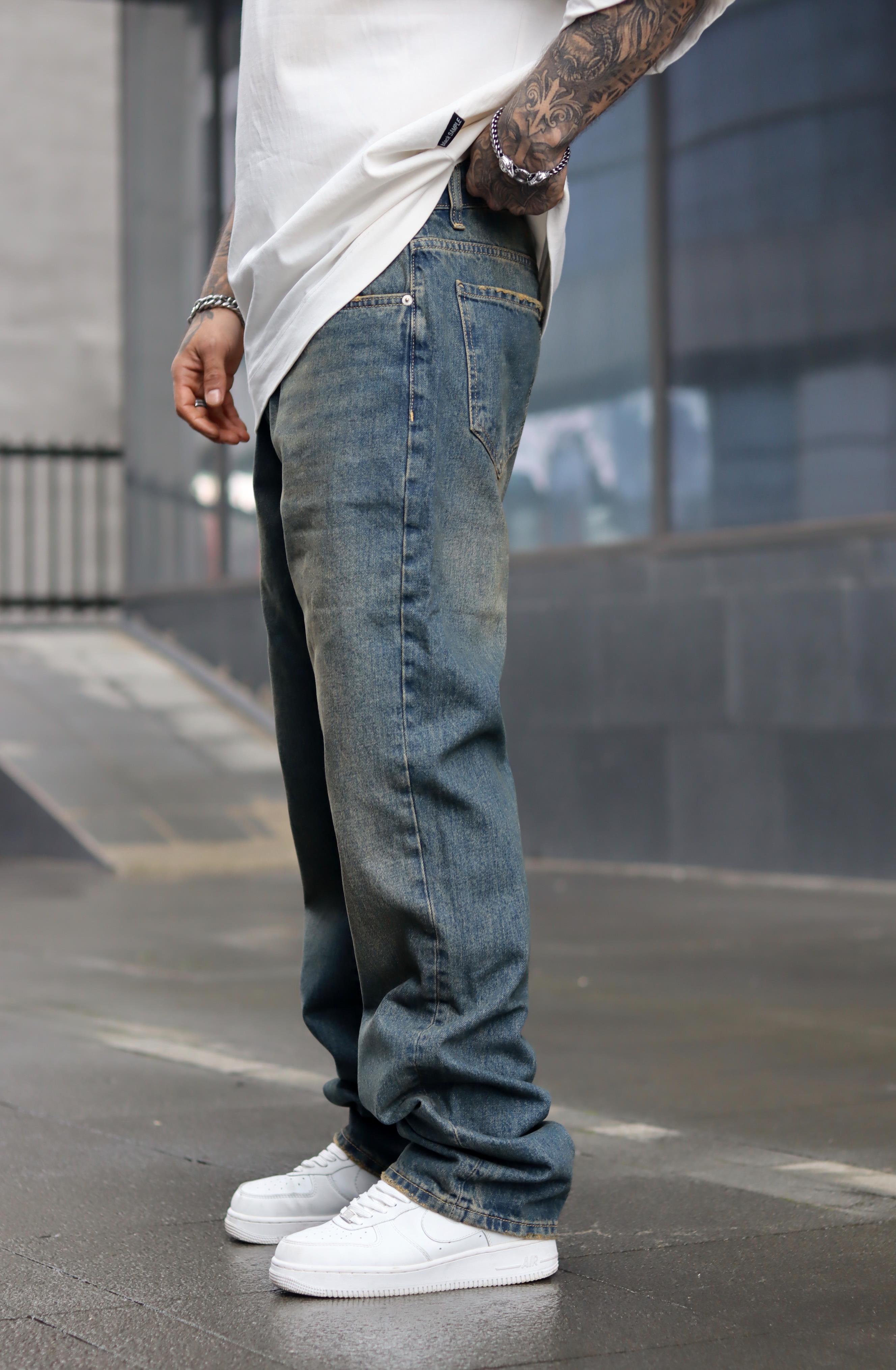 Dokulu baggy pantolon