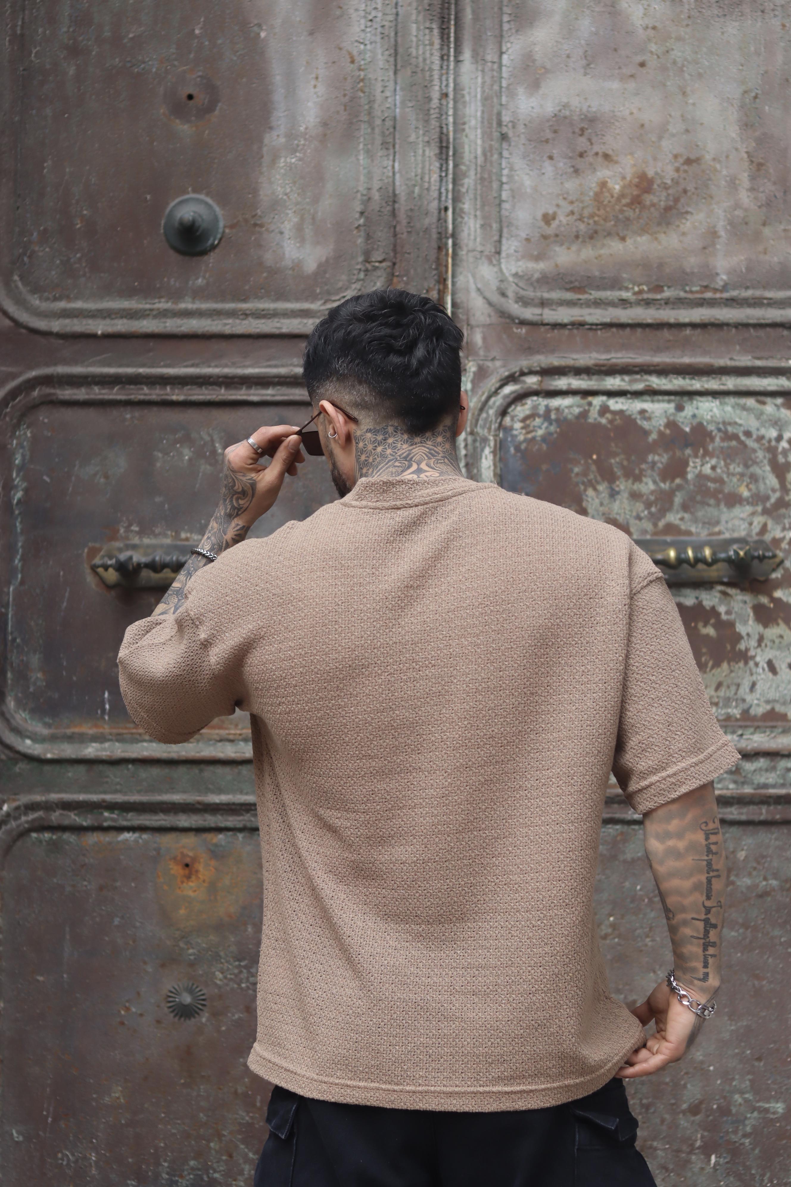 Dokulu oversize tshirt