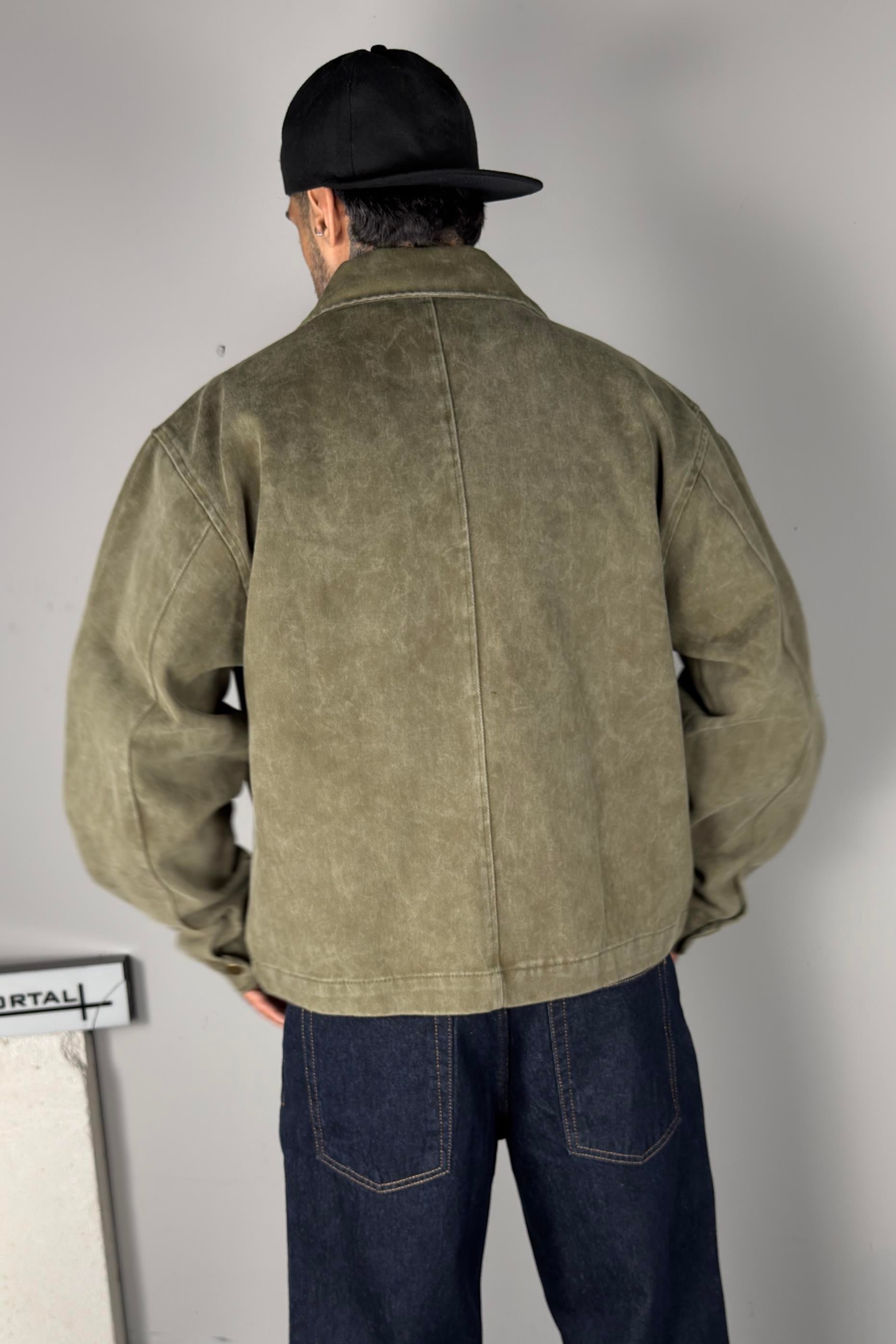 Dust Olive Work Ceket