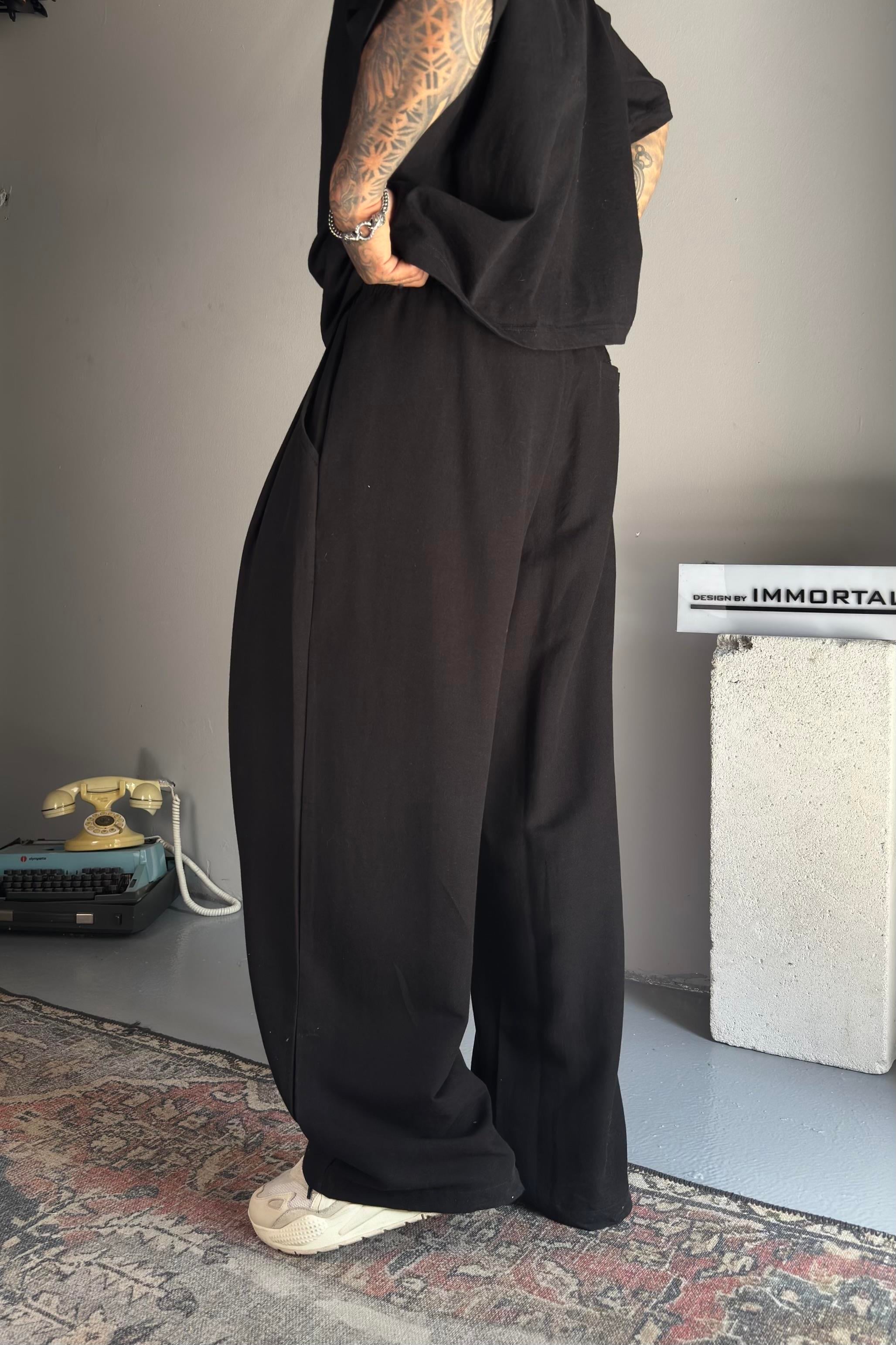 Ekstra baggy siyah eşofman