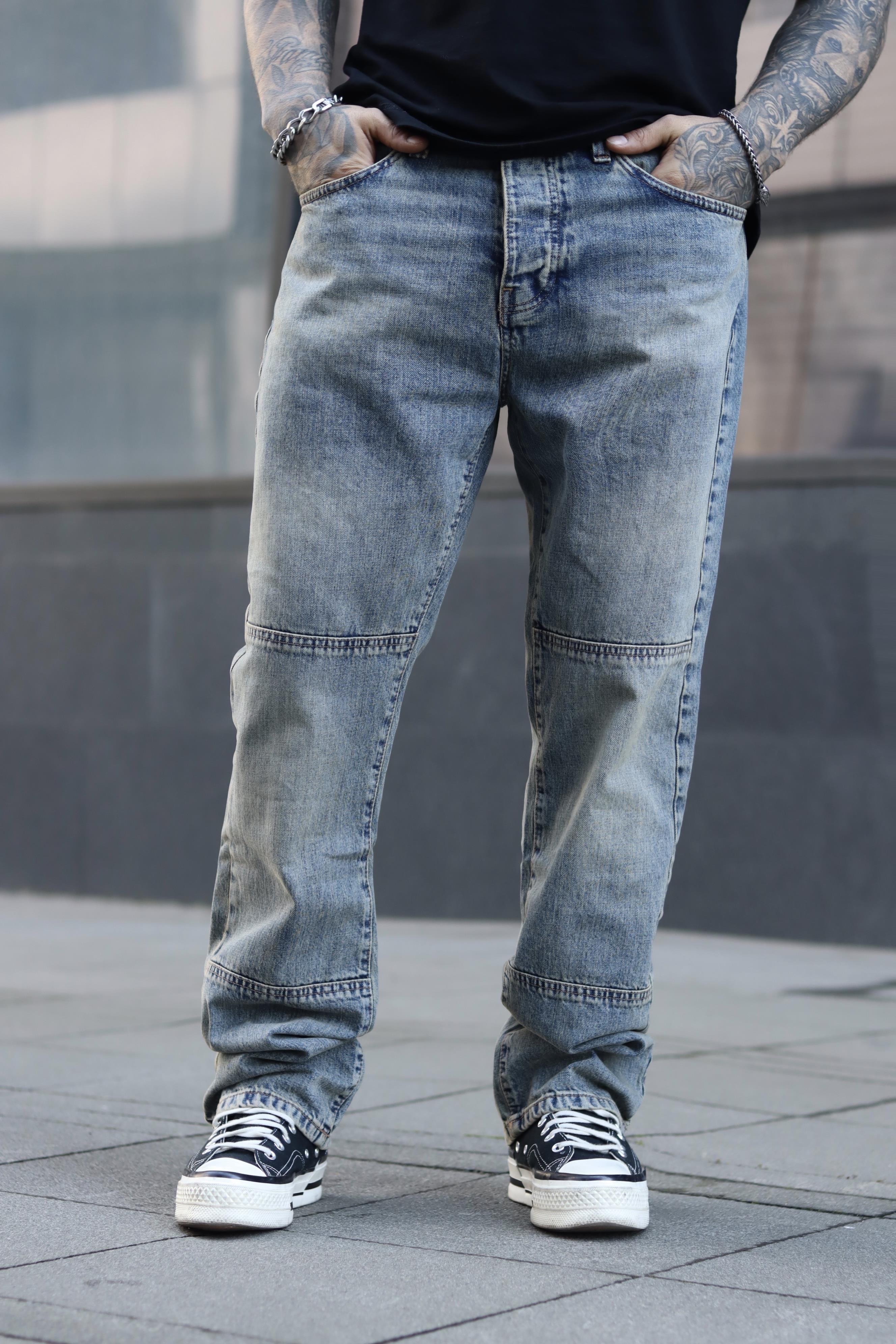 Eskitme tasarım baggy pantolon