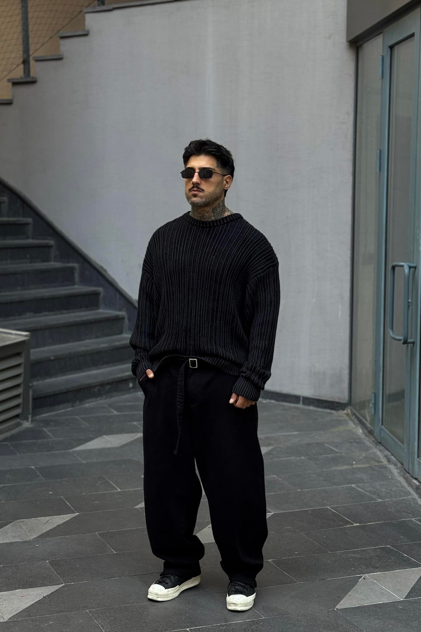 Fitilli Heayv Oversize Kazak