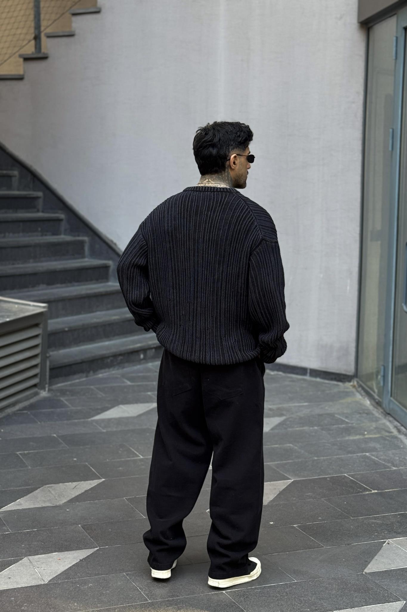 Fitilli Heayv Oversize Kazak