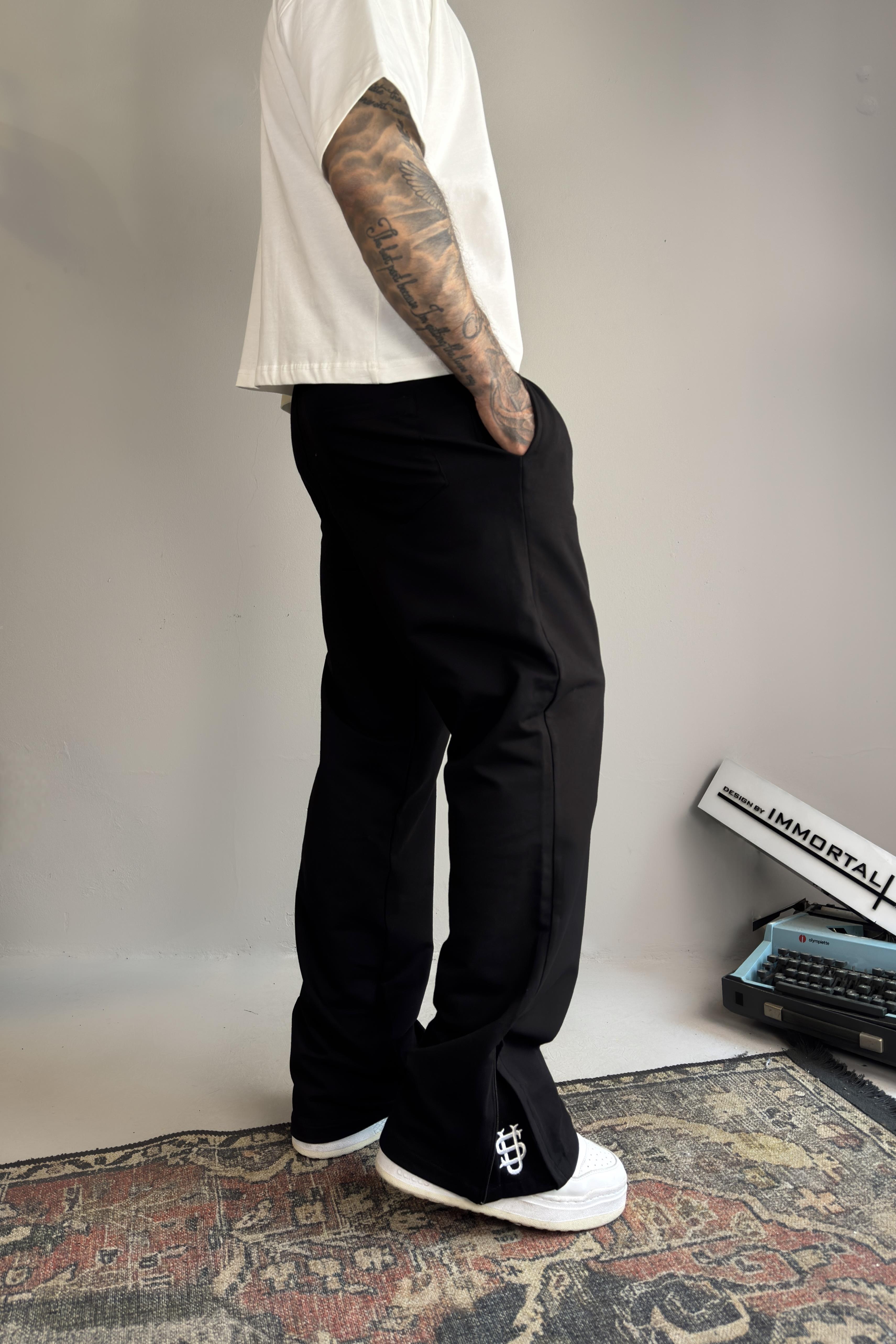 Flex Zip Black Jogger