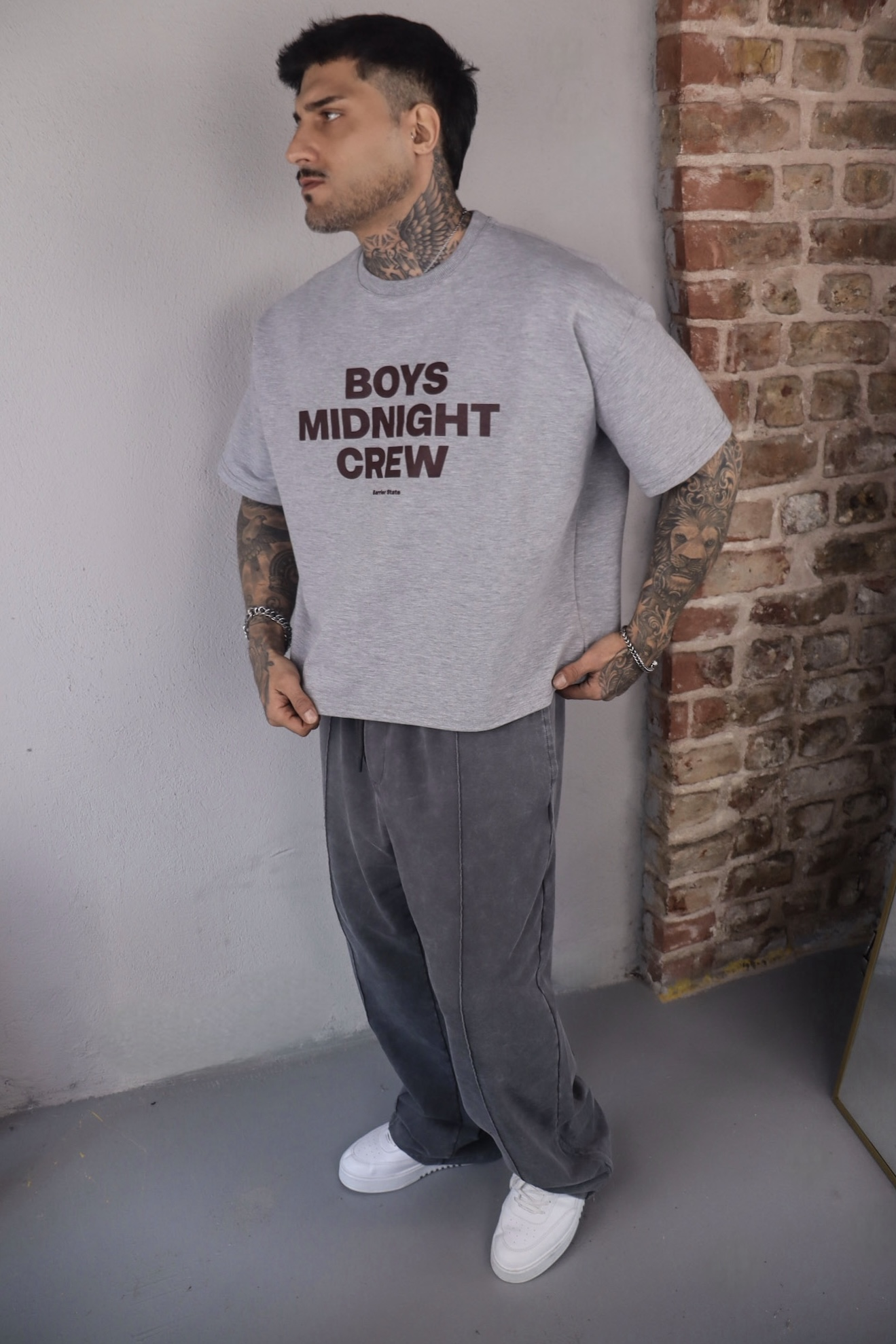 Greymelange Oversize Tshirt